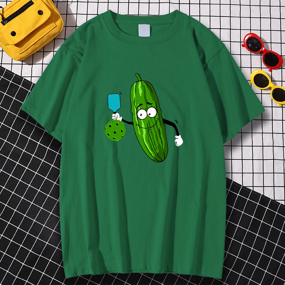 Pickleball Cucumber Player Print Tshirt Woman Kawaii Crewneck Tshirts Loose Breathable T-shirts Summer Sports T-shirt Woman
Pickleball Cucumber Player Print Tshirt Woman Kawaii Crewneck Tshirts Loose Breathable T-shirts Summer Sports T-shirt Woman