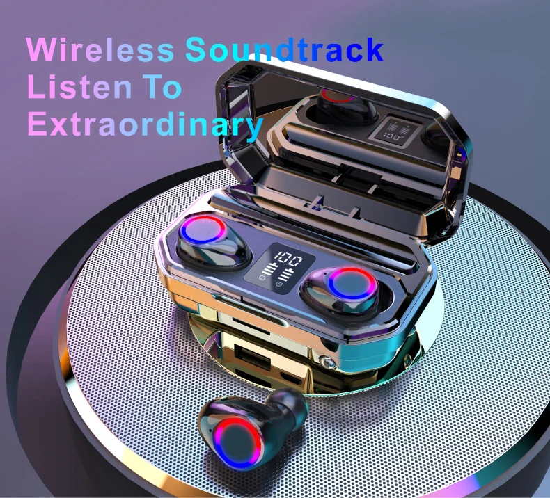 New M12 TWS Wireless Headphones Bluetooth5.0 earphone HiFi IPX7 Waterproof earbuds Touch Control Headset for sport&game
New M12 TWS Wireless Headphones Bluetooth5.0 earphone HiFi IPX7 Waterproof earbuds Touch Control Headset for sport&game