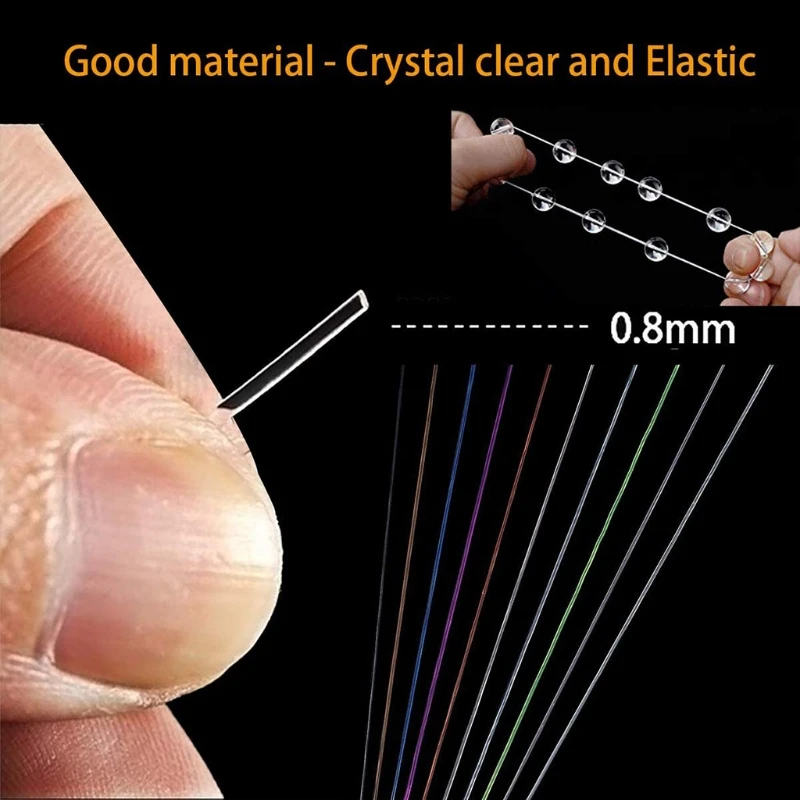 10 Rolls 150m Crystal String 0.8mm Handmade Stretchy Thread Elastic String Line P82D
10 Rolls 150m Crystal String 0.8mm Handmade Stretchy Thread Elastic String Line P82D