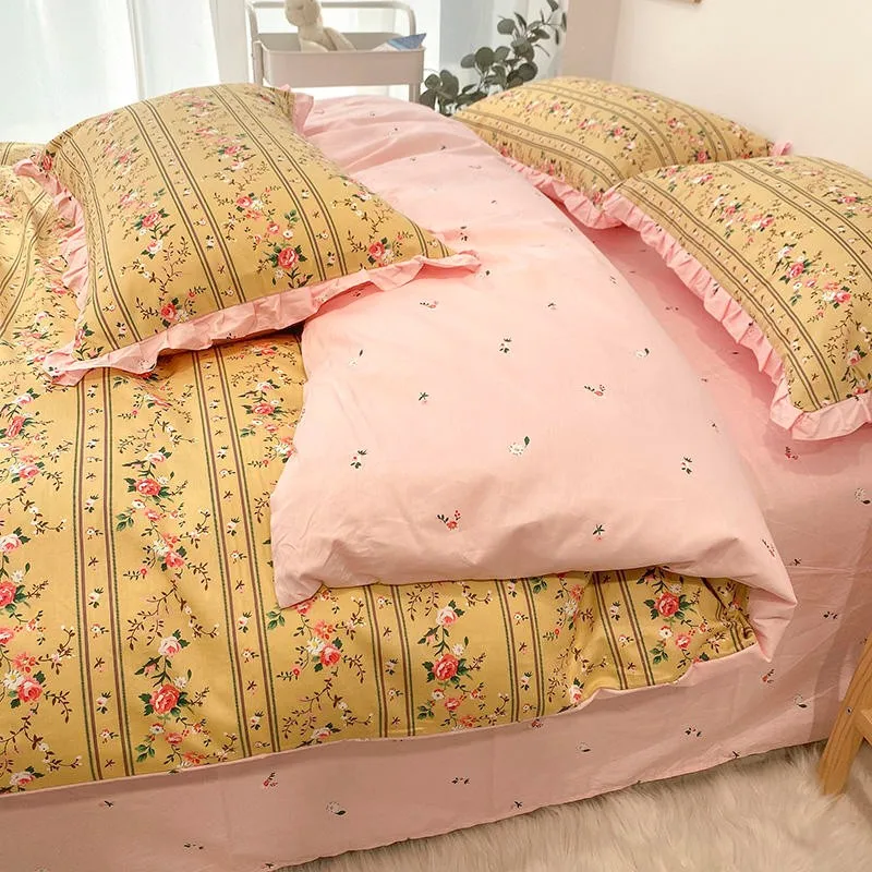 Floral Bedding Set Queen Twin size Girls Premium 100%Cotton Elegant Rose Duvet Cover Set Bed Sheet Set Pillowcases Pillowcases
Floral Bedding Set Queen Twin size Girls Premium 100%Cotton Elegant Rose Duvet Cover Set Bed Sheet Set Pillowcases Pillowcases