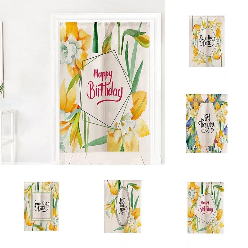 Flowers Cotton Hemp Cloth Door Curtain Bedroom Kitchen Partition Curtain Without Punching Home Decoration Blackout Curtain
Flowers Cotton Hemp Cloth Door Curtain Bedroom Kitchen Partition Curtain Without Punching Home Decoration Blackout Curtain