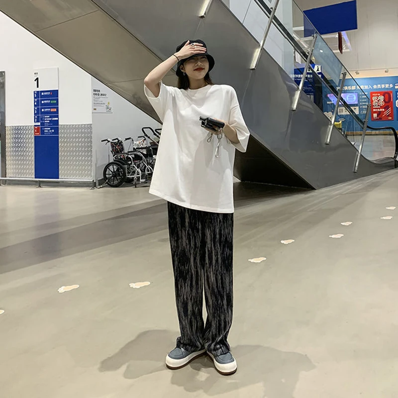 Woman Pants Clothes High Waist Wide Leg Pants Tie Dye Streetwear Vintage Gothic Trousers Female Fashion Harajuku Straight Pants
Woman Pants Clothes High Waist Wide Leg Pants Tie Dye Streetwear Vintage Gothic Trousers Female Fashion Harajuku Straight Pants