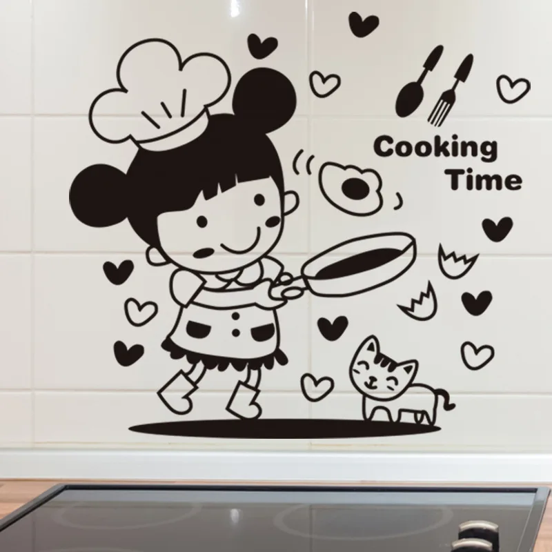 Cute Little Chef Tile Door Furniture Creative Wall Stickers Stickers DIY Kitchen 3d Home Deco
Cute Little Chef Tile Door Furniture Creative Wall Stickers Stickers DIY Kitchen 3d Home Deco