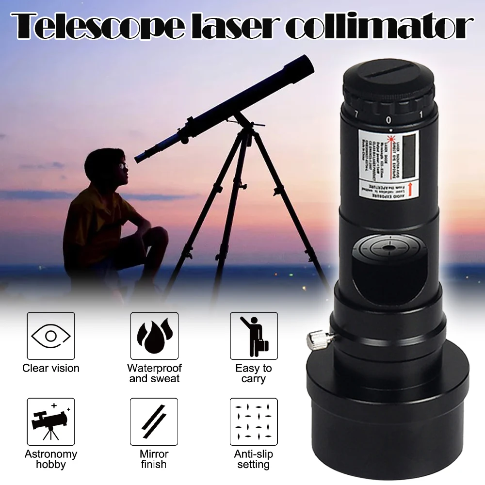 Brand New 7 Level 1.25" Red Laser Collimator with 2" Converter Adapter for Newtonian Reflector Telescope
Brand New 7 Level 1.25" Red Laser Collimator with 2" Converter Adapter for Newtonian Reflector Telescope