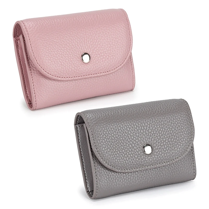 2Pcs PU Leather Coin Purse Mini Large-Capacity Coin Bag Head Layer Cowhide Multifunctional Business Card Bag Pink & Gray
2Pcs PU Leather Coin Purse Mini Large-Capacity Coin Bag Head Layer Cowhide Multifunctional Business Card Bag Pink & Gray