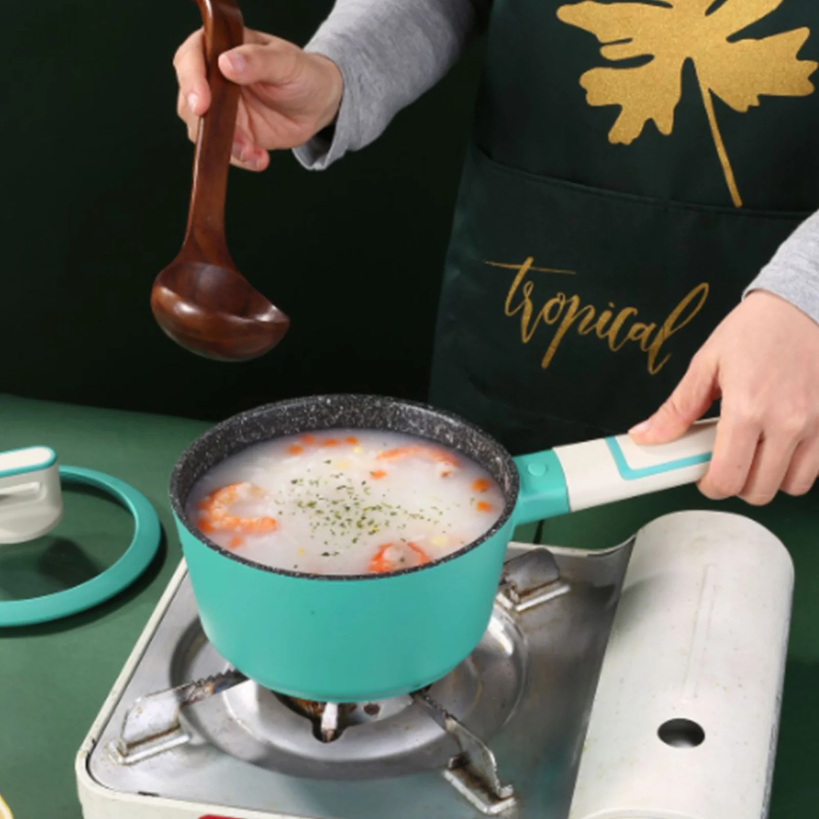 Maifan Stone Mini Milk Saucepan Nonstick Pan With Lid Stainless Steel Composite Bottom Pot Household Baby Food Supplement Pan
Maifan Stone Mini Milk Saucepan Nonstick Pan With Lid Stainless Steel Composite Bottom Pot Household Baby Food Supplement Pan