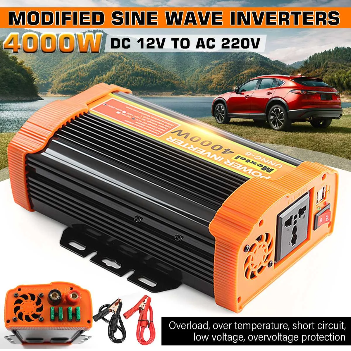 Modified Sine Wave Inverter DC 12V To AC 220V 4000W-8000W Voltage Transformer Power Converter Solar Inverter Car Transformer
Modified Sine Wave Inverter DC 12V To AC 220V 4000W-8000W Voltage Transformer Power Converter Solar Inverter Car Transformer