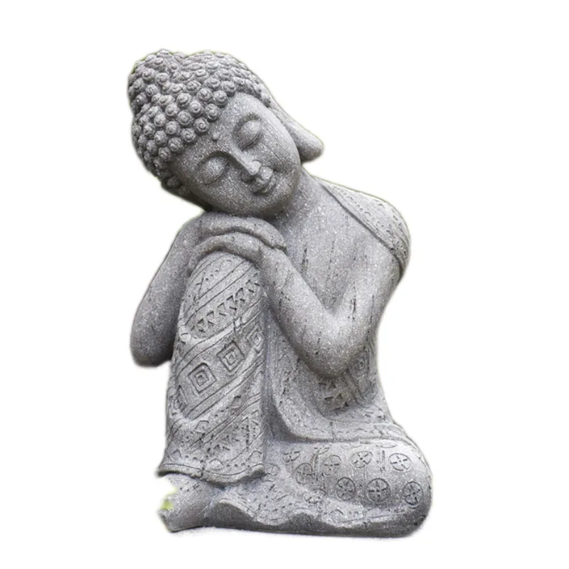Уличная статуя Будды фэншуй дзен украшение из смолы тайская садовая скульптура
