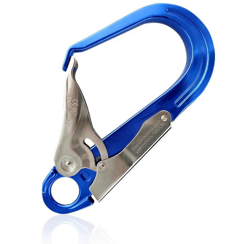 25KN Aviation Aluminum Alloy Mountaineering Buckle Main Lock Outdoor Climbing Rescue Rope Safety Buckle For Aerial Work
25KN Aviation Aluminum Alloy Mountaineering Buckle Main Lock Outdoor Climbing Rescue Rope Safety Buckle For Aerial Work