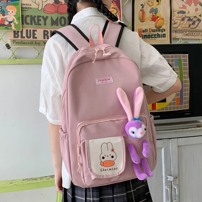 EST 2021 Kawaii Rabbit Cartoon Large Capacity Waterproof Nylon Women Backpack female Shoulders Girls College School Bag Mochila
EST 2021 Kawaii Rabbit Cartoon Large Capacity Waterproof Nylon Women Backpack female Shoulders Girls College School Bag Mochila