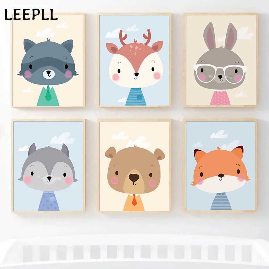 Fox, Raccoon, Bear, Rabbit, Deer Wall Art Canvas, Nordic Posters And Prints, Animal Wall Pictures, Kids Room Decor 
Fox, Raccoon, Bear, Rabbit, Deer Wall Art Canvas, Nordic Posters And Prints, Animal Wall Pictures, Kids Room Decor