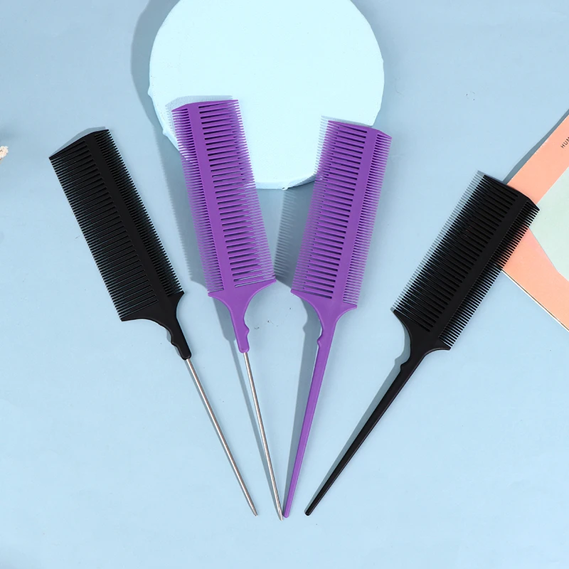 

Profession Pick Dyeing Comb Hair Brush For Hairdressing Weave Comb Tail Pro-hair Dyeing Comb Weaving Cutting Combs