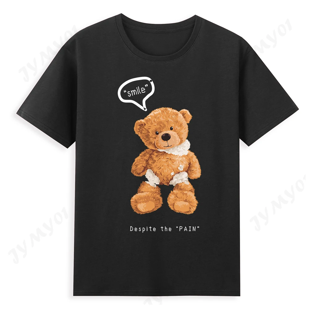 Artoon Bear Fashion Man T Shirt Cute Puppet Mouse Pattern Woman Blouse Universal High-quality Pure Cotton Anime Teddy T-shirt
Artoon Bear Fashion Man T Shirt Cute Puppet Mouse Pattern Woman Blouse Universal High-quality Pure Cotton Anime Teddy T-shirt