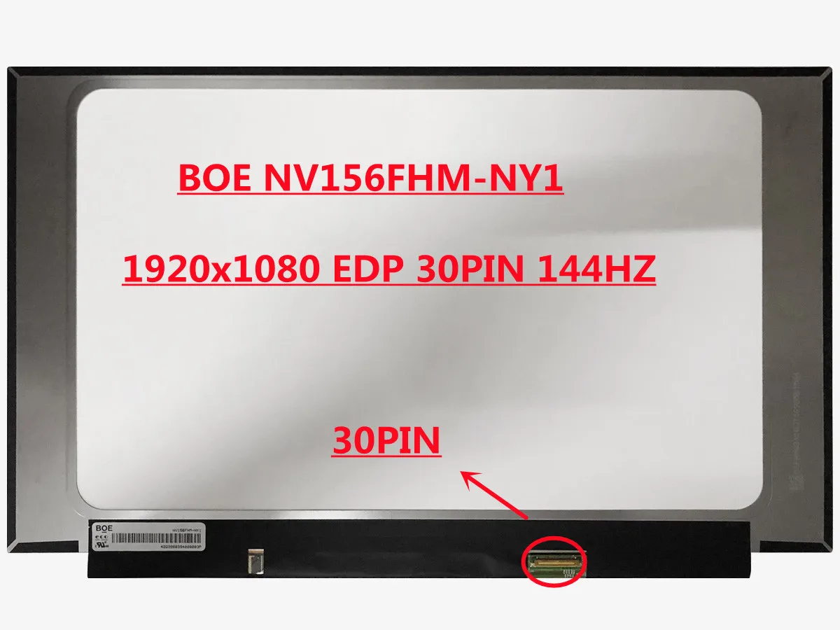 BOE-pantalla IPS for portable computer, Original, 15.6 inches, 144Hz, NV156FHM-NY1, NV156FHM, NY1, FHD replacement, 1920x1080, 3
BOE-pantalla IPS for portable computer, Original, 15.6 inches, 144Hz, NV156FHM-NY1, NV156FHM, NY1, FHD replacement, 1920x1080, 3