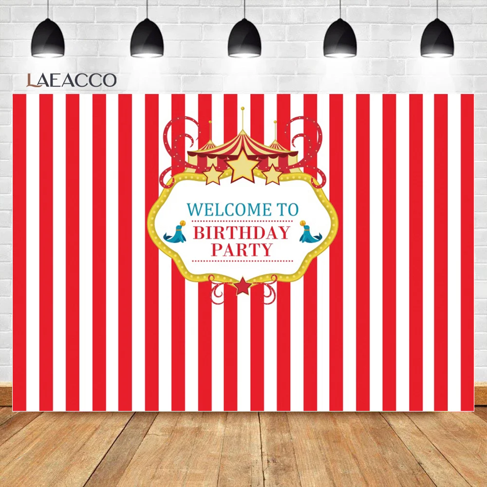 Laeacco Princess Birthday Party Photocall Background Red Stripes Circus Tent Poster Portrait Customized Photographic Backdrops
Laeacco Princess Birthday Party Photocall Background Red Stripes Circus Tent Poster Portrait Customized Photographic Backdrops