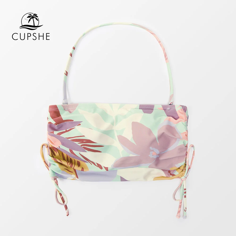 CUPSHE Floral Drawstring Bandeau Bikini Top For Women Sexy Removable Straps Crop Top 2022 Girl Separate Swimsuit Bathing Bra Top
CUPSHE Floral Drawstring Bandeau Bikini Top For Women Sexy Removable Straps Crop Top 2022 Girl Separate Swimsuit Bathing Bra Top