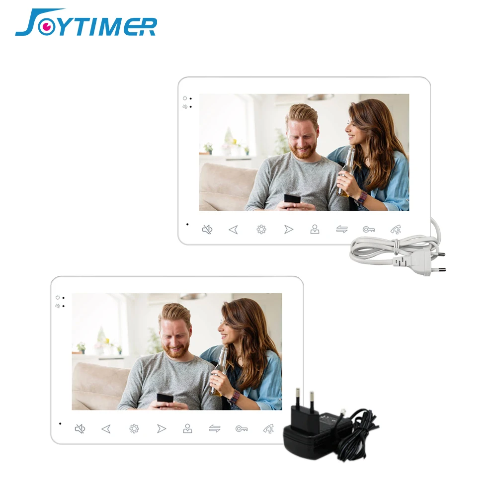 Joytimer Home Video Intercom For Apartment Door Phone 7" Monitor 1200TVL Doorbell Camera with Motion Detection Auto Record |