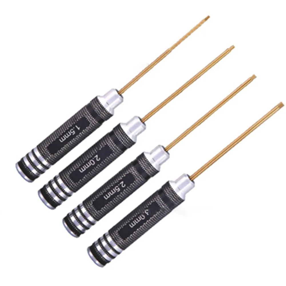 Titanium Plating 1.5/2/2.5/3mm Hexagon Screwdriver Tool Kit For Model Car Boat Screwdrivers 175mm Hex Screw Driver
Titanium Plating 1.5/2/2.5/3mm Hexagon Screwdriver Tool Kit For Model Car Boat Screwdrivers 175mm Hex Screw Driver