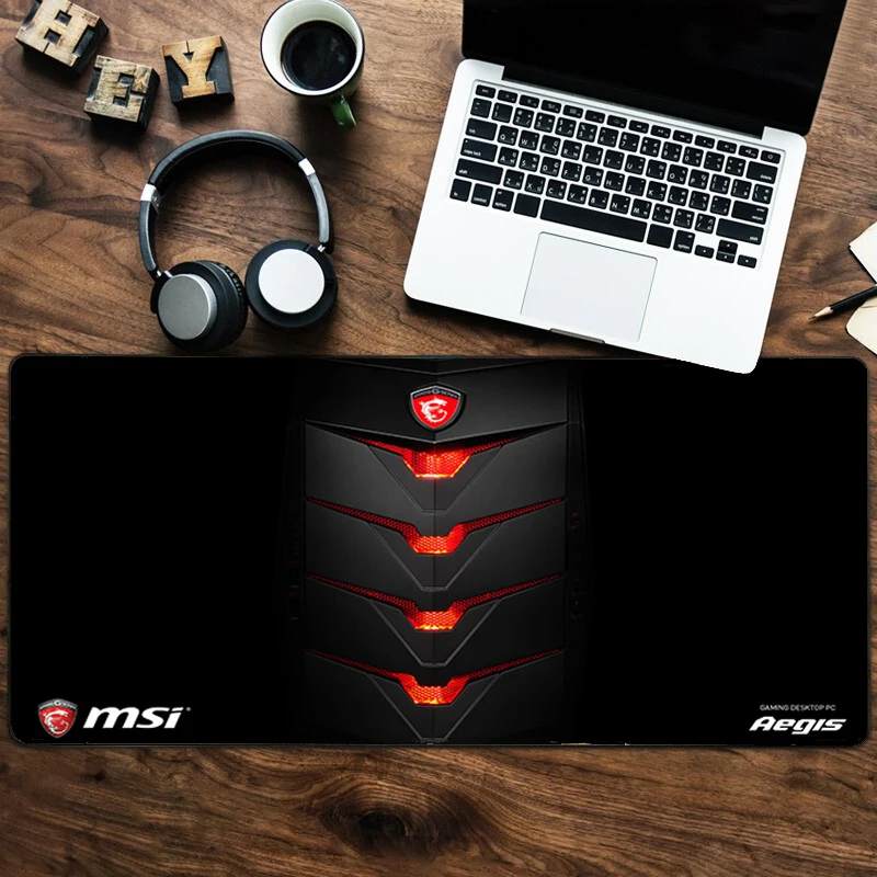 msi Large Mouse Pad Gaming Mousepad Anti-slip Natural Rubber Gaming Mouse Mat with Locking Edge
msi Large Mouse Pad Gaming Mousepad Anti-slip Natural Rubber Gaming Mouse Mat with Locking Edge