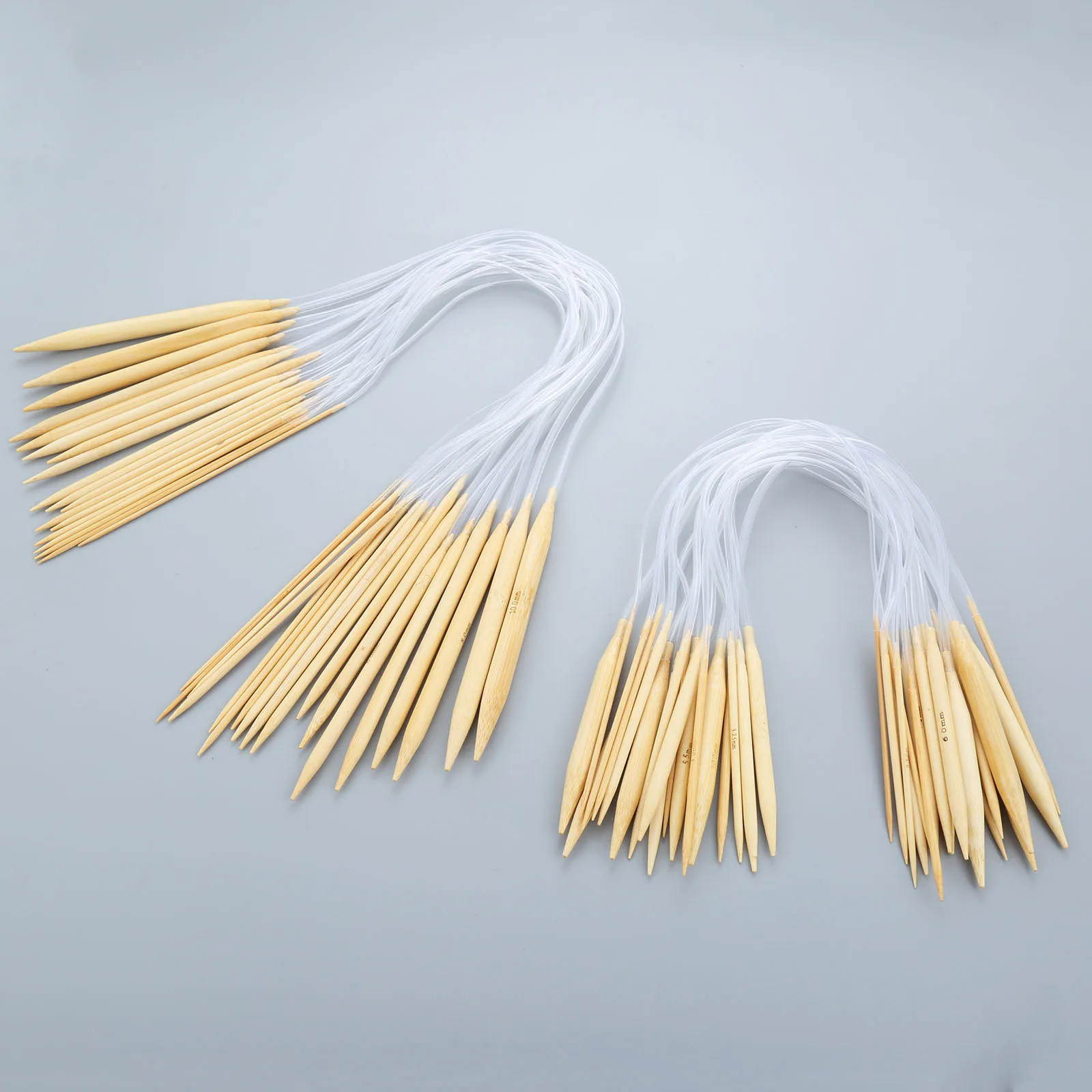 18 Pcs 40/60cm Plastic Tube Bleached Bamboo Circular Knitting Needles Crochet Hook for Yarn Weave Craft Handmade Sewing Tool DIY
18 Pcs 40/60cm Plastic Tube Bleached Bamboo Circular Knitting Needles Crochet Hook for Yarn Weave Craft Handmade Sewing Tool DIY