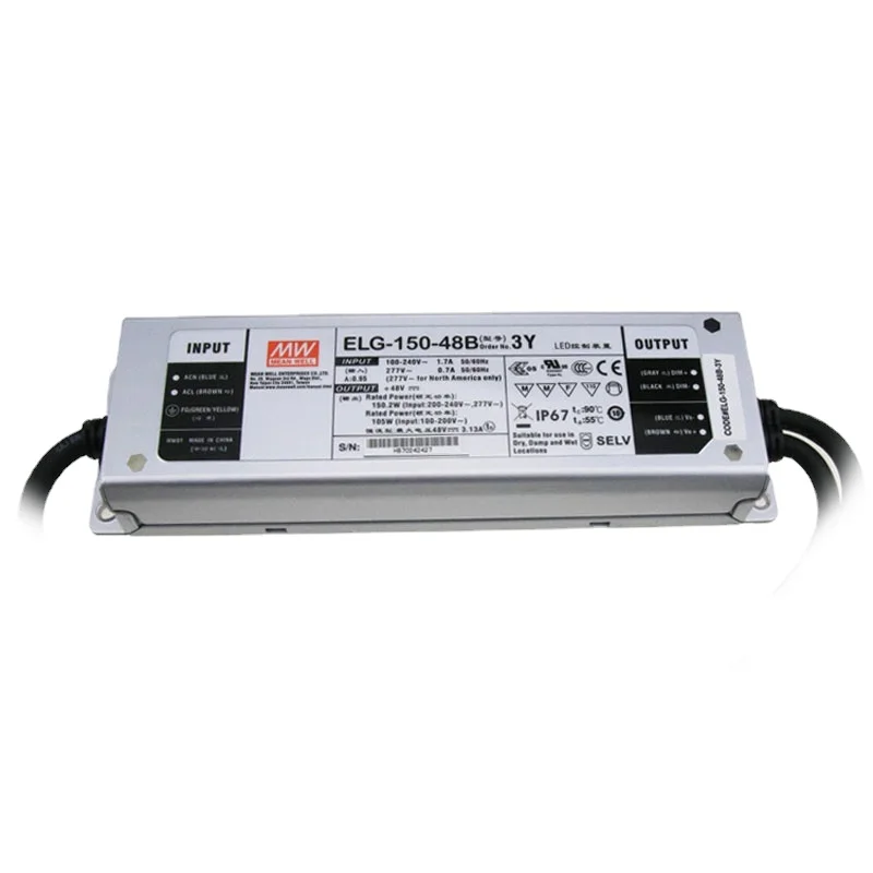 Источник питания MeanWell 150 Вт для квантовой платы 120 Вт ELG-150-48B-3Y 48 в Samsung Led LM301H/B Phytolamp для выращивания в помещении
Источник питания MeanWell 150 Вт для квантовой платы 120 Вт ELG-150-48B-3Y 48 в Samsung Led LM301H/B Phytolamp для выращивания в помещении