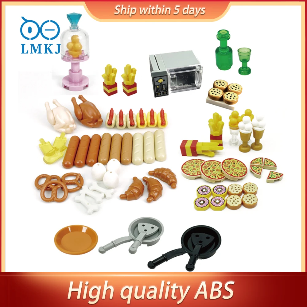 DIY Small Size Building Blocks Play House Food Cake Ice Cream Fries Pizza Bread Roast Chicken Model Creative Brick Toys for Kids
DIY Small Size Building Blocks Play House Food Cake Ice Cream Fries Pizza Bread Roast Chicken Model Creative Brick Toys for Kids