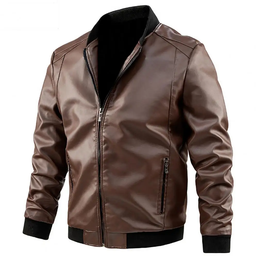 Bomber Coat Motorcycle Jackets Faux Leather Jacket Male Pilot Coat Windproof Cardigan Motor Biker Style Long Sleeve Men Jacket
Bomber Coat Motorcycle Jackets Faux Leather Jacket Male Pilot Coat Windproof Cardigan Motor Biker Style Long Sleeve Men Jacket