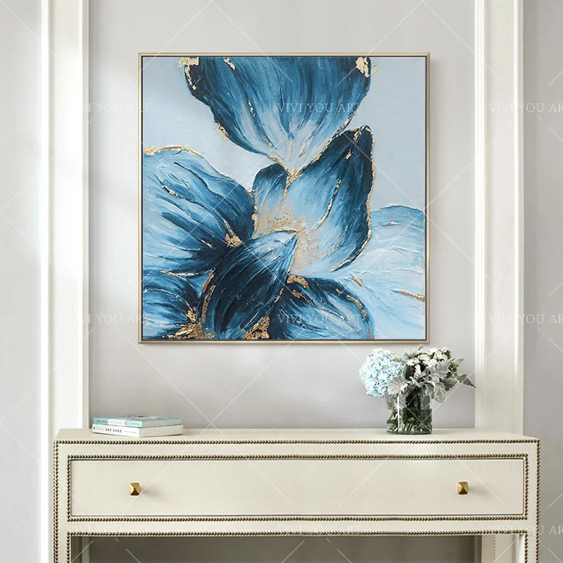 Modern Large Handpainted Gold Blue Tree Flower Oil Painting On Canvas Abstract Home Wall Decor Art Picture For Living Room Decor
Modern Large Handpainted Gold Blue Tree Flower Oil Painting On Canvas Abstract Home Wall Decor Art Picture For Living Room Decor