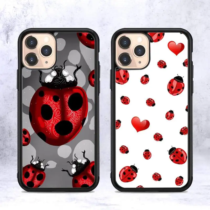 Ladybug Phone Case for iPhone 12 mini 11 pro XS Max X XR 6 7 8 plus SE20 High quality TPU silicon and Hard plastic cover
Ladybug Phone Case for iPhone 12 mini 11 pro XS Max X XR 6 7 8 plus SE20 High quality TPU silicon and Hard plastic cover