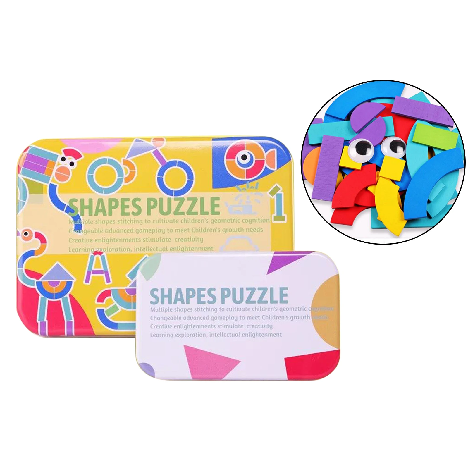 Tangram jigsaw animals Shape Puzzle Kids Wooden Toys For children games Creative Puzzles Early Learning toys
Tangram jigsaw animals Shape Puzzle Kids Wooden Toys For children games Creative Puzzles Early Learning toys