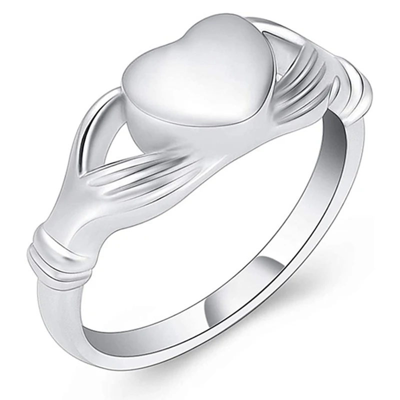 Fashion Palted Hand with Heart Finger Rings for Women Simple Couple Men Ring Jewelry Friendship Anniversary Gifts
Fashion Palted Hand with Heart Finger Rings for Women Simple Couple Men Ring Jewelry Friendship Anniversary Gifts