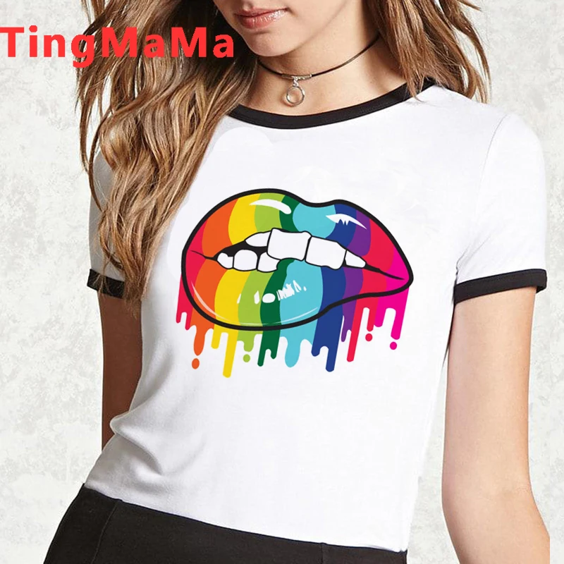 Футболка Kawaii Rainbow Lipes Женская, ЛГБТ, Love Is Love, футболка Love Wins, графический мультфильм, хип-хоп, Харадзюку, унисекс, женская футболка
Футболка Kawaii Rainbow Lipes Женская, ЛГБТ, Love Is Love, футболка Love Wins, графический мультфильм, хип-хоп, Харадзюку, унисекс, женская футболка