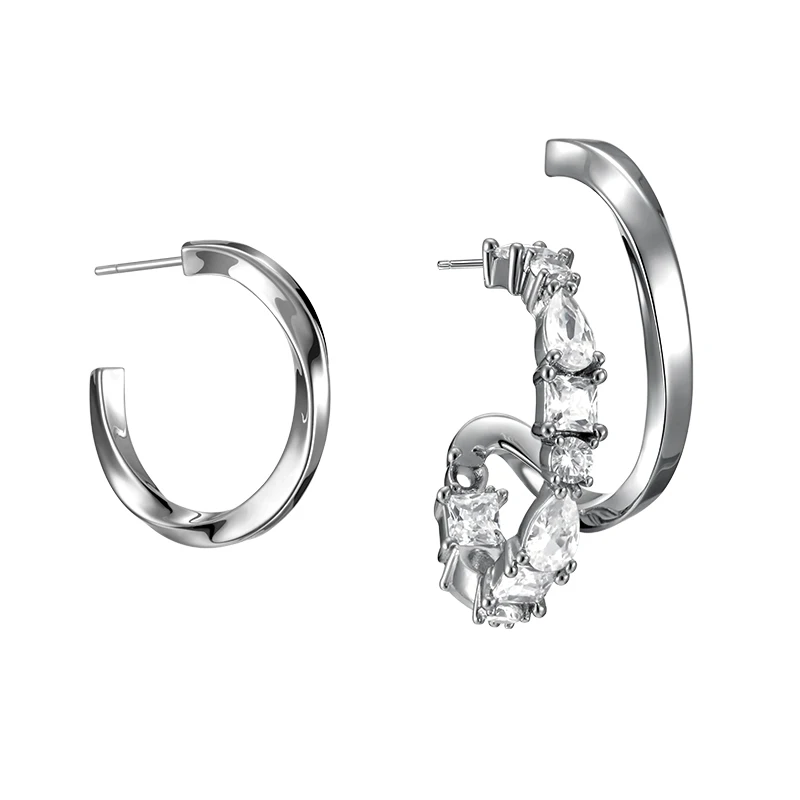 Europe and the United States asymmetrical art sense twisted circle earrings simple personality nail female tide
Europe and the United States asymmetrical art sense twisted circle earrings simple personality nail female tide