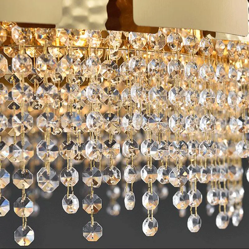 New Manggic Luxury crystal chandelier designer simple round gold modern living room dining chandelier
New Manggic Luxury crystal chandelier designer simple round gold modern living room dining chandelier