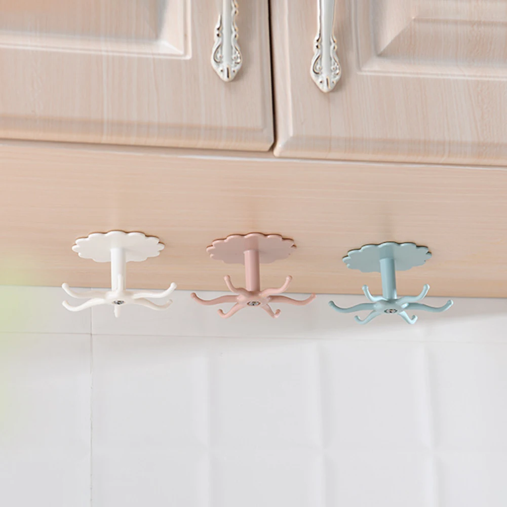 Self Adhesive 6 Hooks 360 Degrees Rotating Kitchenware Cabinet Storage Hooks Ties Bags Hangers Hanging Racks
Self Adhesive 6 Hooks 360 Degrees Rotating Kitchenware Cabinet Storage Hooks Ties Bags Hangers Hanging Racks
