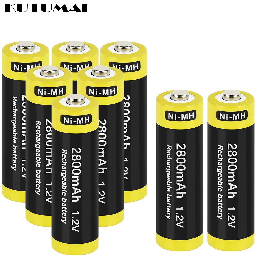 18650 Rechargeable AA 2800mAh (4pic) AAA 1000mAh (4pic) 1.2V Batteries Lithium Rechargeable Battery For Flashlight batteries KTV
18650 Rechargeable AA 2800mAh (4pic) AAA 1000mAh (4pic) 1.2V Batteries Lithium Rechargeable Battery For Flashlight batteries KTV