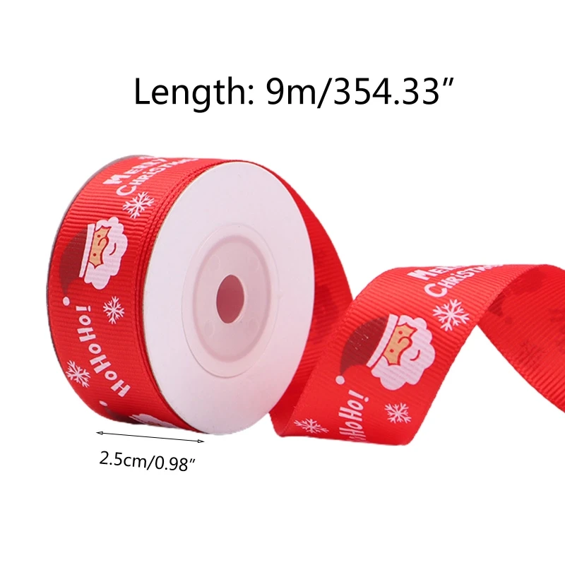 7 Rolls 10 Yards 25mm Santa Claus Printing Red Green Christmas Grosgrain Ribbon for DIY Gift Wrapping Xmas Decoration
7 Rolls 10 Yards 25mm Santa Claus Printing Red Green Christmas Grosgrain Ribbon for DIY Gift Wrapping Xmas Decoration