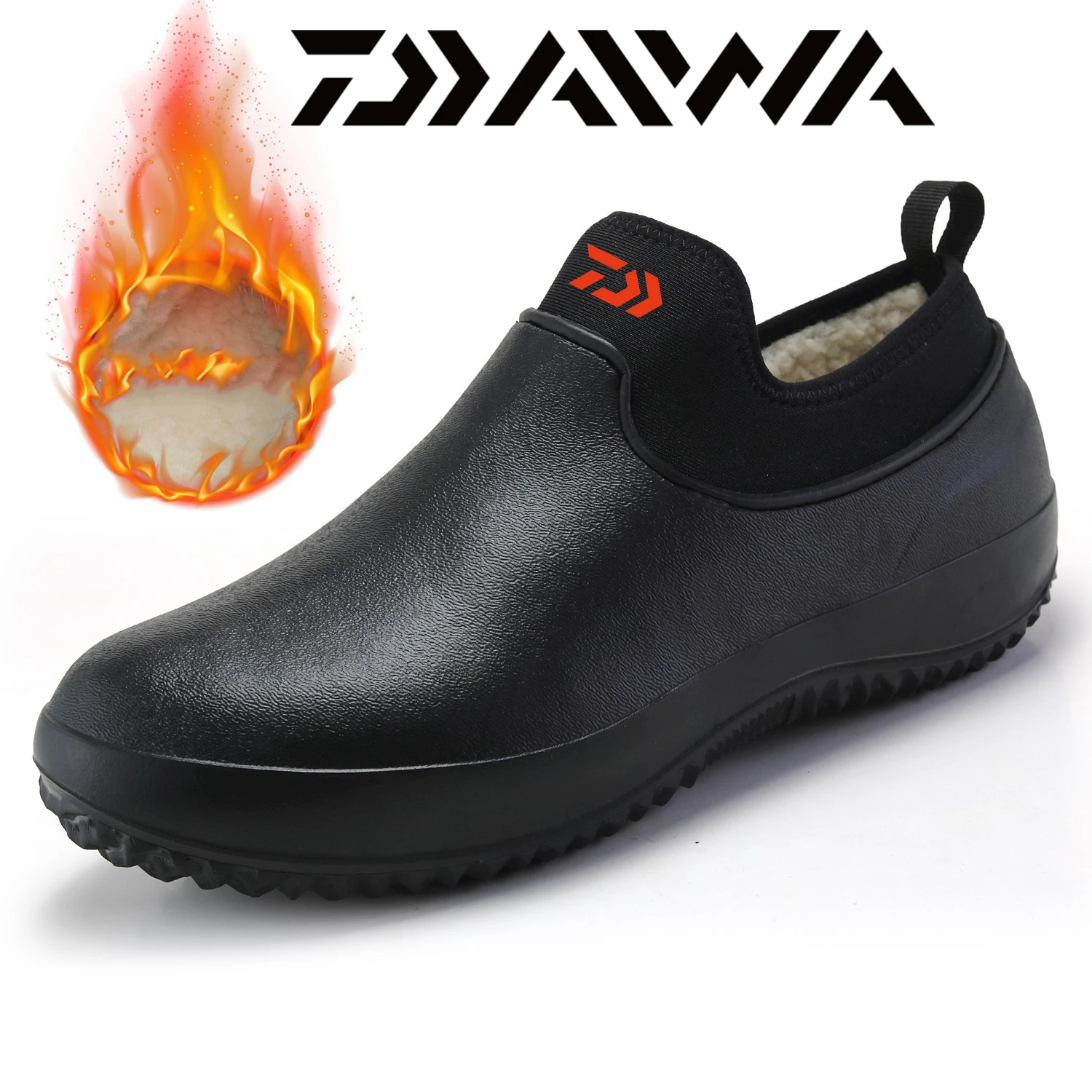 

Daiwa Winter Non-slip Outdoor Shoes New Warm Waterproof Fishing Shoes DAWA Fashion Rain Boots Outdoor Shoes Size 35-47