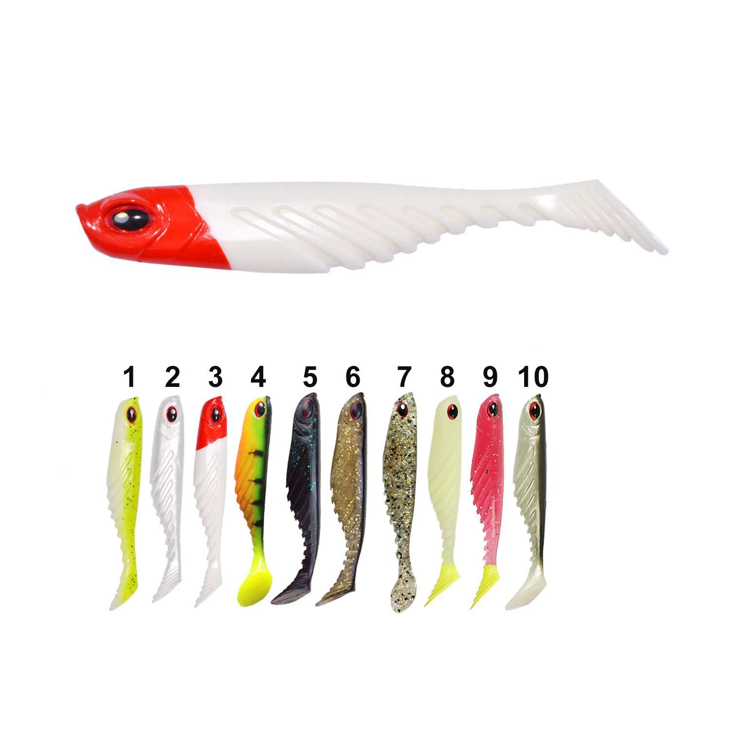 8.8g 3pcs/lot Fishing Lure Jig Swimbait Jerk Soft Baits Fishing Lures Shad Soft Lure For Fishing Silicone Bait Swim Tail Wobbler
8.8g 3pcs/lot Fishing Lure Jig Swimbait Jerk Soft Baits Fishing Lures Shad Soft Lure For Fishing Silicone Bait Swim Tail Wobbler