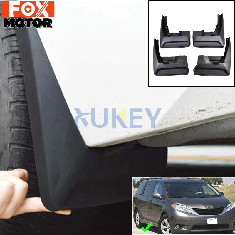For Toyota Sienna 2011-2017 Set Molded Car Mud Flaps Mudflaps Splash Guards Mud Flap Mudguards Fender 2012 2013 2014 2015 2016
For Toyota Sienna 2011-2017 Set Molded Car Mud Flaps Mudflaps Splash Guards Mud Flap Mudguards Fender 2012 2013 2014 2015 2016