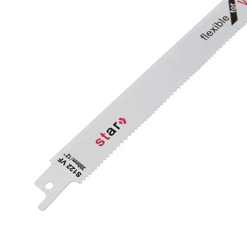 High Carbon Steel S122VF 300mm 12" Reciprocating Saw Blade Effective Flexible For Cutting Wood Woodworking 
High Carbon Steel S122VF 300mm 12" Reciprocating Saw Blade Effective Flexible For Cutting Wood Woodworking