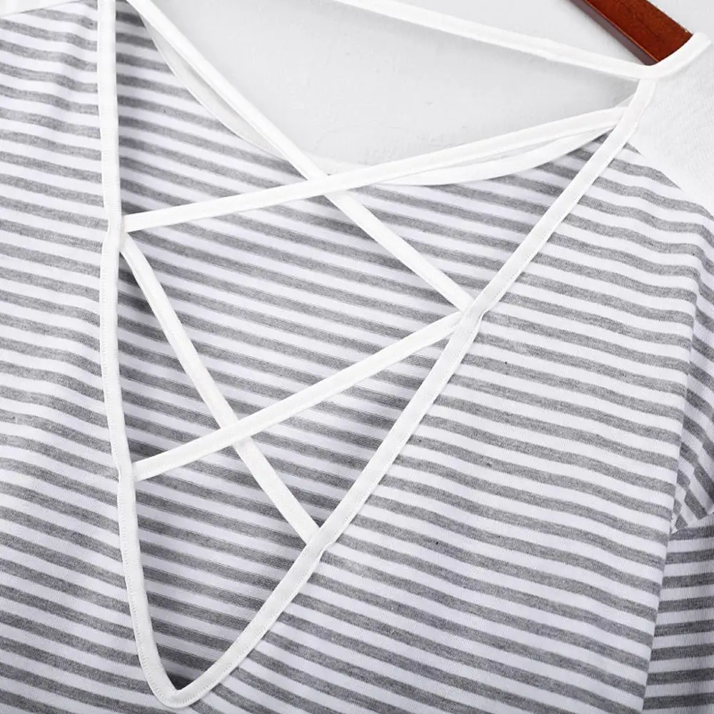 shrit Womens Casual Backless Stripe Splicing Backless Easy Tops Loose O-Neck Long Sleeves Tops Open Back Shirt O-Neck hotBB3M
shrit Womens Casual Backless Stripe Splicing Backless Easy Tops Loose O-Neck Long Sleeves Tops Open Back Shirt O-Neck hotBB3M