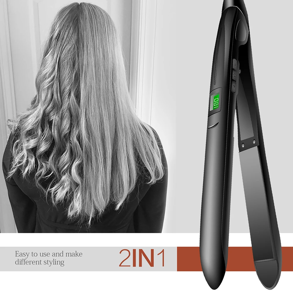 Crimper Hair Straightener 2 in 1 Straightening & Curling Iron Looper Hair Tongs Styling Hair Curler Rollers Machine Flat Iron
Crimper Hair Straightener 2 in 1 Straightening & Curling Iron Looper Hair Tongs Styling Hair Curler Rollers Machine Flat Iron