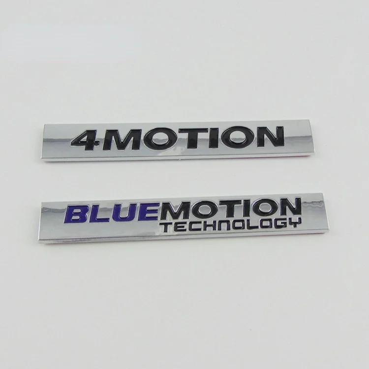 

1 PCS OEM Golf Passat R32 R36 4 Motion BLUEMOTION Chrome Rear Badge car stickers car-styling