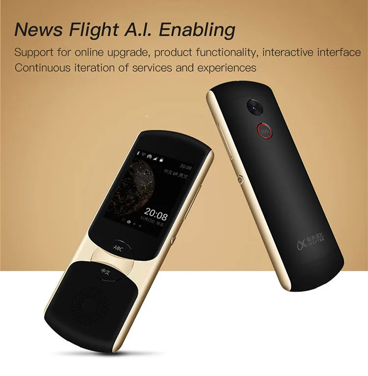 

Iflytek WIFI+4G Touch-Screen Interactive Instant 33 Languages Two-Way Artificial Intelligent Voice Translator Portable