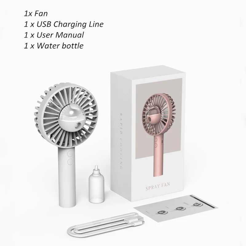 1800mAh Portable Fan Handheld Air Cooler Humidifier Fans USB Mini Adorable Spray Air Cooling Fan For Outdoor Office Rechargeable
1800mAh Portable Fan Handheld Air Cooler Humidifier Fans USB Mini Adorable Spray Air Cooling Fan For Outdoor Office Rechargeable