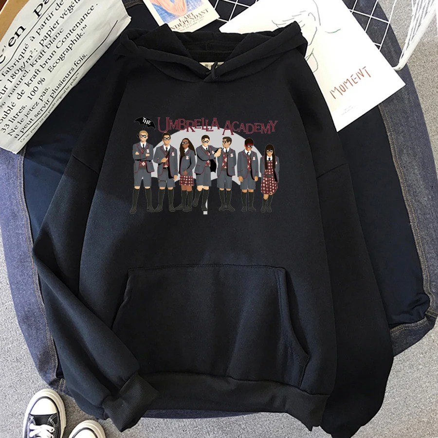 New 2021 The Umbrella Academy Kawaii Harajuku Cartoon print women's autumn/winter loose Hoodie Couple Street casual Sweatshirt
New 2021 The Umbrella Academy Kawaii Harajuku Cartoon print women's autumn/winter loose Hoodie Couple Street casual Sweatshirt