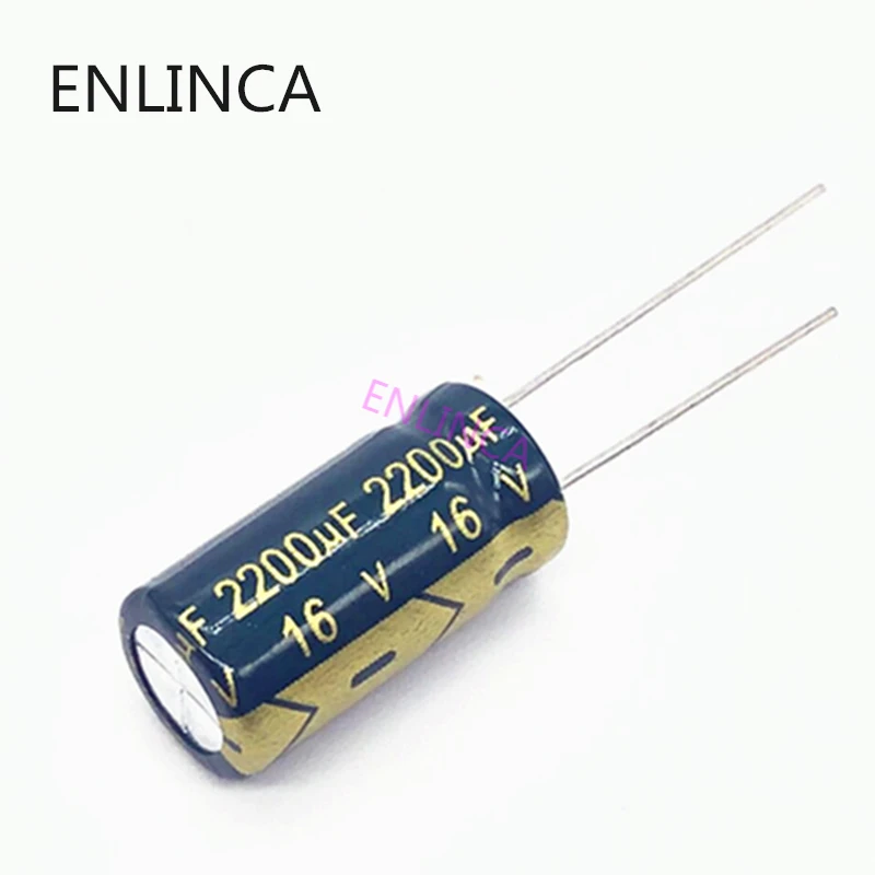 

20pcs/lot H202 2200uf16V aluminum electrolytic capacitor size 10*20 16V 2200uf 20%