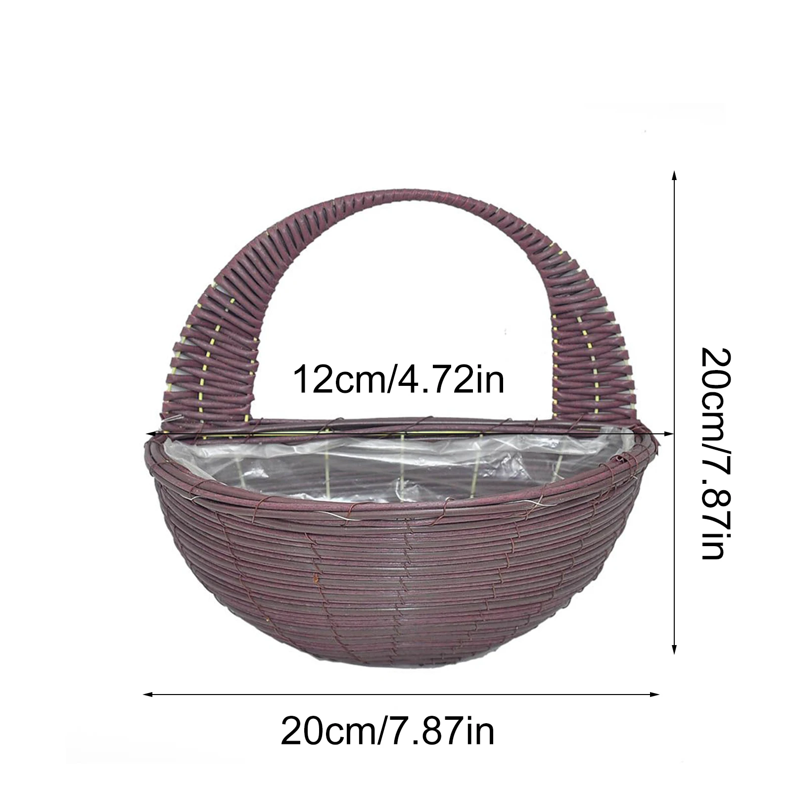 Semicircle Wall Hanging Basket Key Stationery Storage Organizer Grace Garden Planter PP Rattan Handmade Flower Pot Home Decor
Semicircle Wall Hanging Basket Key Stationery Storage Organizer Grace Garden Planter PP Rattan Handmade Flower Pot Home Decor