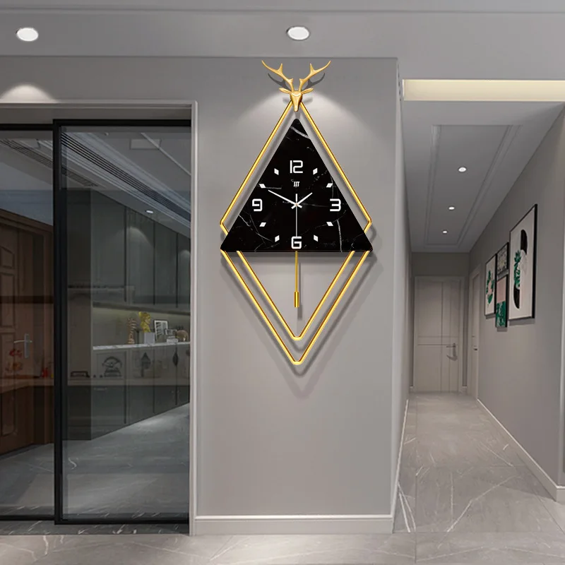 Luxury deer head wall clock Nordic minimalist living room decorative art clock European fashion children's room wall clock
Luxury deer head wall clock Nordic minimalist living room decorative art clock European fashion children's room wall clock